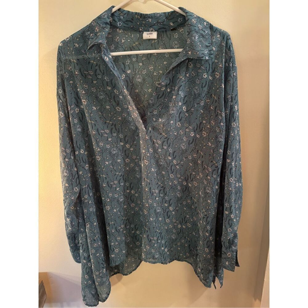 CAbi Floral Blouse